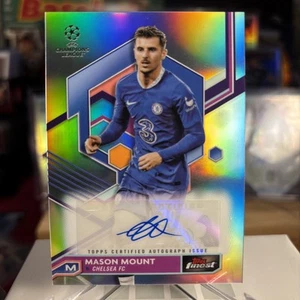 2022-23 Topps Finest UEFA Soccer Mason Mount AUTO Chrome Refractor ⭐️ MINT - Picture 1 of 2