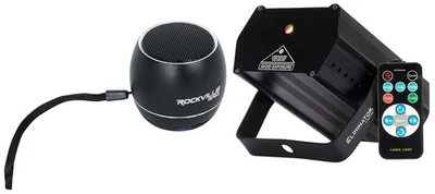 Eliminator Lighting ADJ Micro Galaxian Three Green/Red Laser Light+Home Speaker - Image 1 of 4