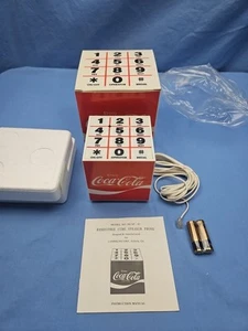 Vintage 1984 Coca-Cola Olympics Hands-Free Cube Speaker Phone NOS - Picture 1 of 8