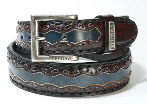 8347 Sendra Cinturón Hurricane Rojo Denver Azul Dirty - Imagen 1 de 3