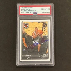 2015-16 Panini Complete #237 Boris Diaw Signed Card AUTO 10 PSA Slabbed Spurs - Picture 1 of 2