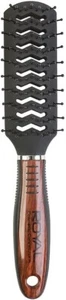 Large Hair Brush Vent Wood Effect Professional Saloon Hair Styling Fast Drying - Picture 1 of 1