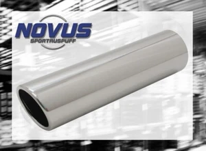 EDELSTAHL ENDROHR Ø 90mm SR-Design zum ANSCHWEISSEN AUSPUFF ENDSCHALLDÄMPFER - Bild 1 von 2