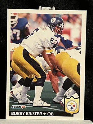 1992 Fleer #341 Bubby Brister Pittsburgh Steelers Football NFL Card - Image 1 of 2