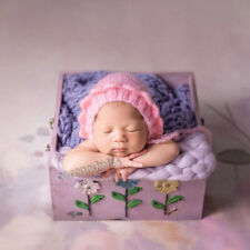 Newborn Studio Photo Shoot Photography Props Wooden Floral Quadrate Drawer Frame