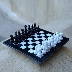 Handmade Staunton Marble Chessmen set - Picture 1 of 10