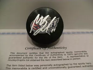 Mikael Backlund Autographed Signed 2007 NHL Draft Puck COA - Calgary Flames - Picture 1 of 1