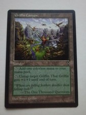 MTG Magic the Gathering English Griffin Canyon 1996 Visions NM