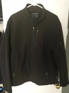 FREE COUNTRY Men's Size M charcoal Long Sleeve Zip Front 4 Pocket Lined Jacket - Picture 1 of 5