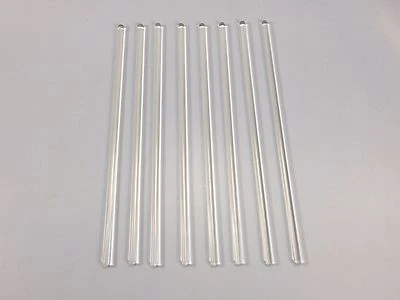 Varilla de agitación de vidrio Pyrex macizo de 8" - 10 unidades Foto 1 de 3