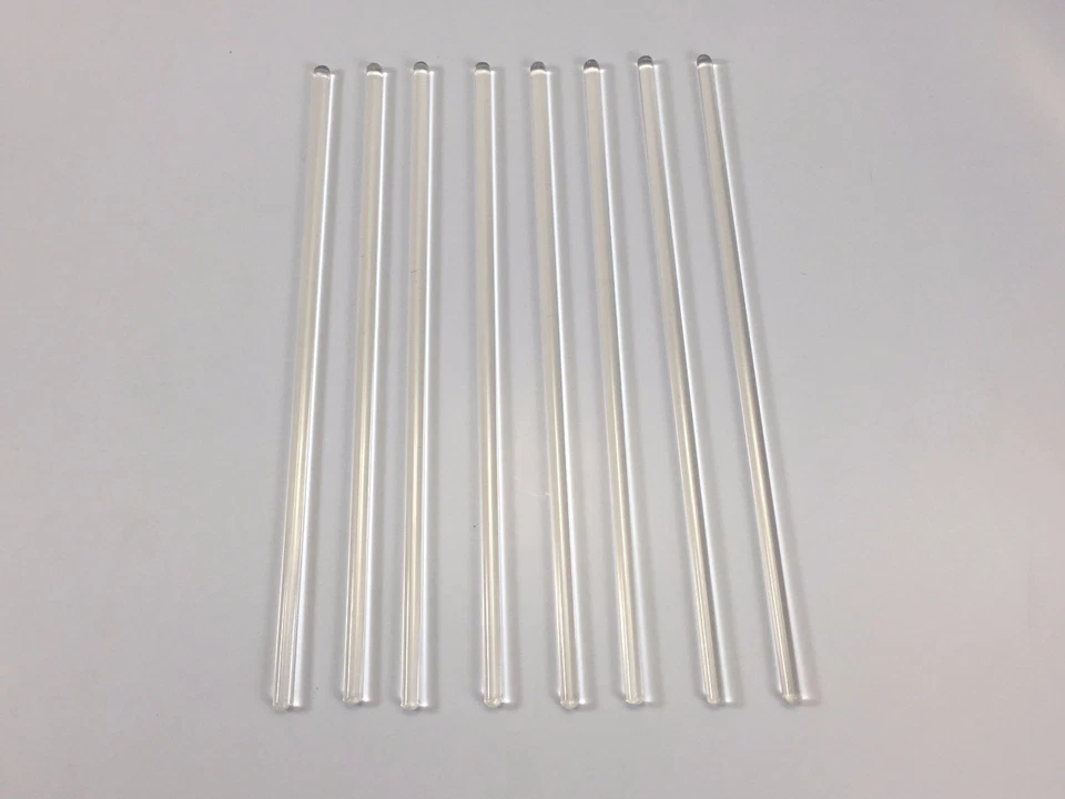 Varilla de agitación de vidrio Pyrex sólido de 12" - 10 unidades Foto 1 de 3