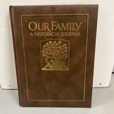 Nelson Regency's Our Family Historical Journal Book Leatherette Vtg 1990 Unused