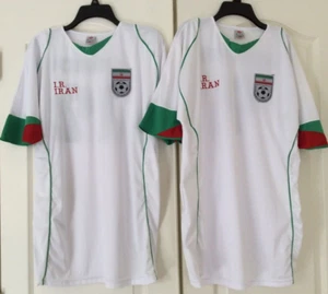 NWOT Panil I.R.Iran Soccer Jersey White Short Sleeve Unisex M-L Sold Separately - Picture 1 of 9