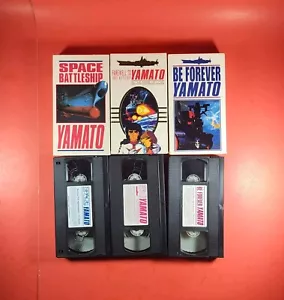 Space Battleship Yamato VHS Lot 3 Space Battle, Name of Love, Farewell Sub & Dub - Picture 1 of 11