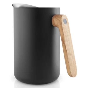 Eva Solo Vacuum Flask Nordic kitchen Teapot Synthetic/Stainless/Oak Black 1L - Picture 1 of 5