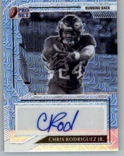 2022 Pro Set Metal Autograph Chris Rodriguez Jr RC Rookie AUTO 8/25 Commanders 