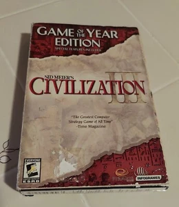 Sid Meiers Civilization III PC Videogioco dell'anno CD sigillato - Foto 1 di 4