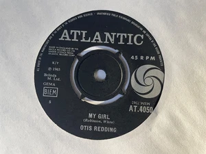 Otis Redding: 1965 UK Atlantic Records 45: My Girl / Down in the Valley _NM - Picture 1 of 2