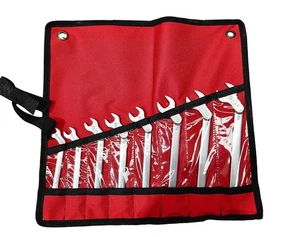 45° Angle Open Combination Multi-Tooth Gear Ring Lock Wrench SAE+Metric 16pc Set - Imagen 1 de 6