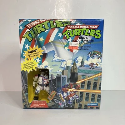 Teenage Mutant Ninja Turtles Don's Pizza Powered Parachute TMNT New Sealed 1992 - Image 1 of 4