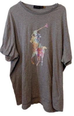 Ralph Lauren Polo XL  T-shirt Licensed Gray With Polo Player Image 180 / 1088 - Image 1 of 4