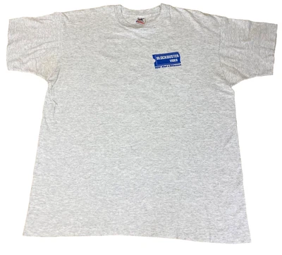 Vintage Blockbuster Video T Shirt 90s Promo Unlawful Entry Retro Double Sided XL - Image 1 of 4