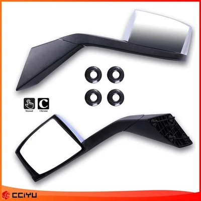 Par de espejos retrovisores laterales cromados 82361058 82361050 para Volvo VNL 2004-2016 Foto 1 de 4