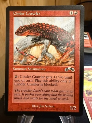 MTG Magic the Gathering Exodus Cinder Crawler - Image 1 of 2