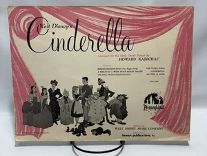 Walt Disney's Cenerentola Pianoforte Spartiti di Howard Kasschau, 1955, 6 Canzoni - Foto 1 di 8