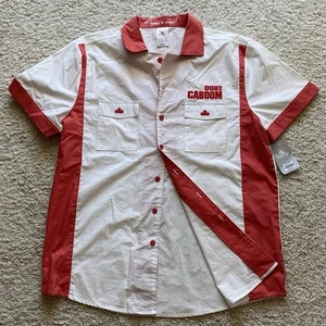 2019 Disney Pixar Duke Caboom Button Up Shirt Mens L Bowling Toy Story 4 NWT - Picture 1 of 10
