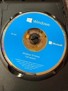 Windows 10 Home Full 64-Bit Installation / Recovery Disc Only - NO License Key - Imagen 1 de 1