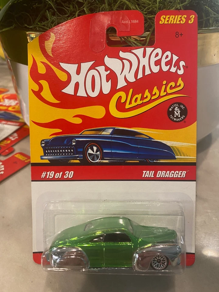 Hot Wheels Classics Rel 3 Purple Passion Green With Flames Car #18 of 30