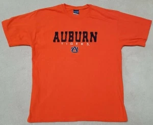 AUBURN TIGERS Stitched Letters Old Varsity Brand OVB T-Shirt Mens XL orange - Picture 1 of 3