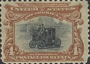 US Scott #296 Mint Hinged 4 Cent 1901 Pan-American Expo Issue CV 70.00 - Picture 1 of 2