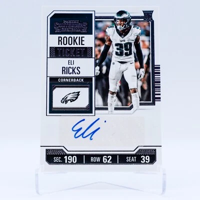 2023 Panini Contenders Eli Ricks Rookie Ticket Auto #233 - Image 1 of 2