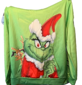 The Grinch Smile And Dog Hoodie Unbranded Kids Large NWOT - Picture 1 of 2
