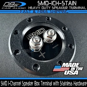 SMD Stainless 1 Channel Heavy Duty Subwoofer Speaker Terminal Cup Steve Meade - Picture 1 of 4