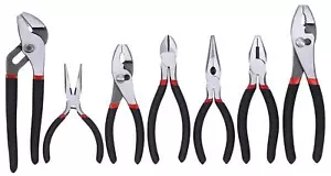FASTPRO Set di Pinze Utilitarie 7 Pezzi, Include Pinze per Giunti a Slip, Pinza per Naso Lungo - Foto 1 di 5