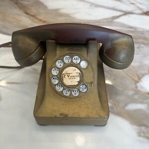 Western Electric 302 Phone With Vents, 1949 “Old Gold”  Factory Finish