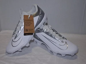 Nike Vapor Edge Shark 2 Football Cleats White Silver Men’s Size 12 DH5088-102 - Picture 1 of 6
