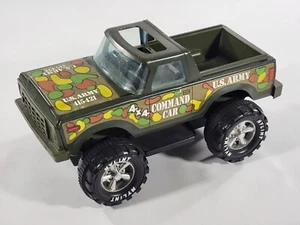 Vtg NYLINT US Army Truck 4x4 Command Car Friction Drive Both Axles Works! RARE! - Picture 1 of 10