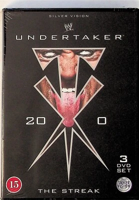 The Undertaker -The Streak -3-DVD -WWE Wrestling (Wrestlemania Matches) R2  - Image 1 of 2