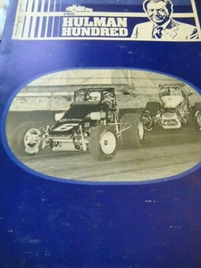 PROGRAMME HULMAN HUNDRED INDIANAPOLIS USAC STOCK CARS 1986 RICK HOOD BIGELOW - Picture 1 of 9