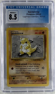 Sandshrew Pokémon (2002) Legendary Collection 91/110 CGC 8.5 NM/Mint+ - Image 1 of 4