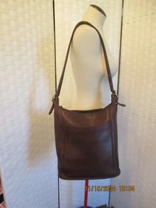 Vintage COACH 9060 Brown Leather Bucket Bag - Picture 1 of 18