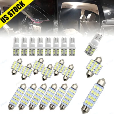 For Subaru 20pcs LED Interior Lights Bulbs Kit Car Trunk Dome License Plate Lamp - Image 1 of 4