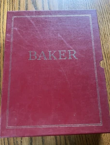 Baker Furniture Circa 1970's Bound 2 Vol. Sales Catalogs In Presentation Case - Picture 1 of 5