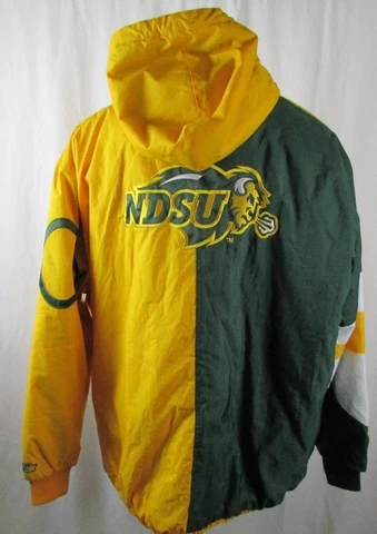 North Dakota State Bison NCAA Men's STARTER Full- Zip Winter Jacket Cover
