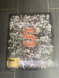 SYRACUSE Orange FOOTBALL 16x20 VINTAGE 3-D DIMENSIONAL IMAGING POSTER  Rare - Picture 1 of 7