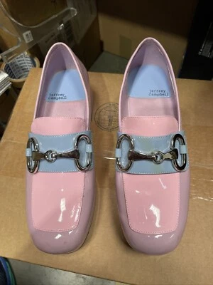 Mocasín Jeffrey Campbell 8 Student Plataforma Azul Rosa Lavanda Patente Pastel Foto 1 de 4